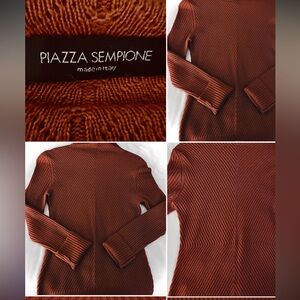 Piazza Sempione IT40/Terracotta 100%🧶 Sweater excellent/fitted /semi-turtleneck